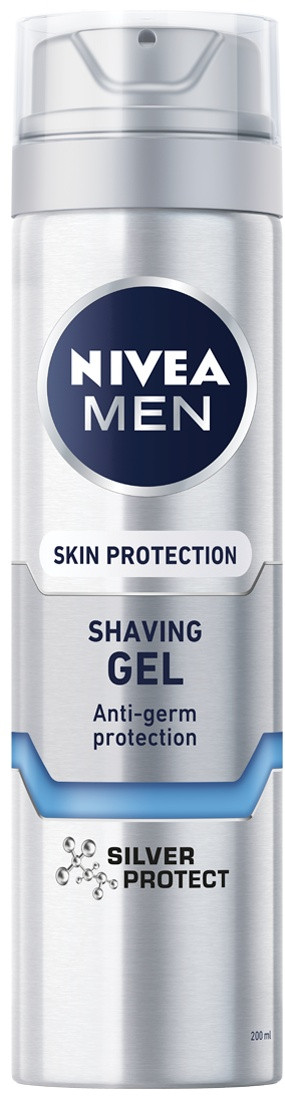 Гель для гоління Nivea "Silver Protection" (200мл.)