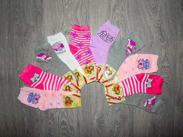 Носки демісезонні для дівчинки (від 1 до 11 років) одяг від виробника