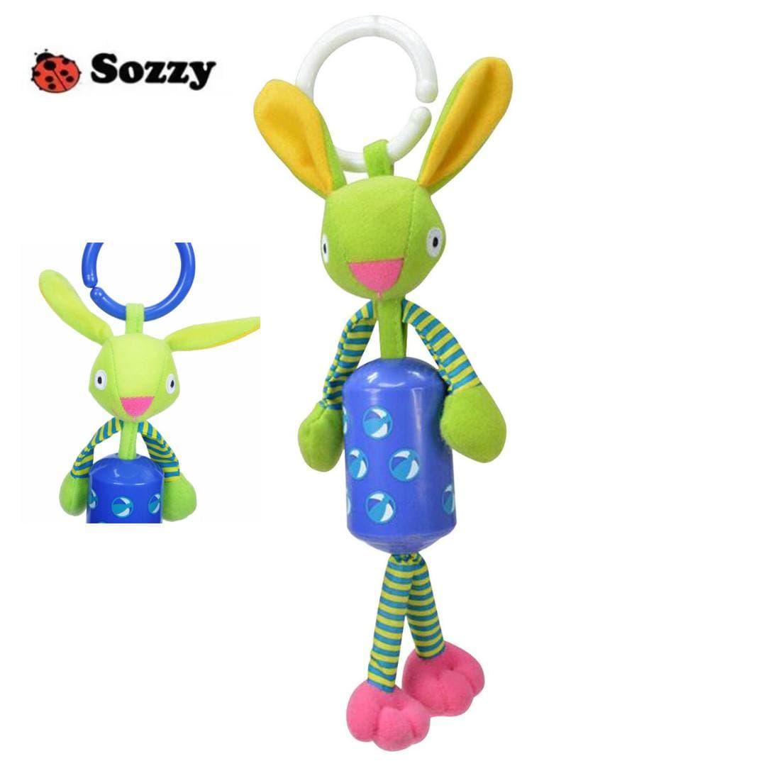 Іграшка на коляску з дзвіночком SOZZY 125 Зайчик, фото 1