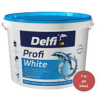 Краска латексная акриловая Delfi Profi White 7 кг белый (205351)
