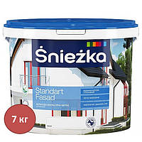 Краска акриловая для фасадов Sniezka STANDART FASAD 7 кг белый (205332)