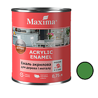 Эмаль акриловая для дерева и металла Maxima "весенняя трава" 0,75 л зелёный (109829) 109829 Эмаль акриловая для дерева и металла Maxima "весенняя трава" 0,75 л зелёный (109829)