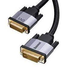Кабель Baseus Enjoyment Series DVI Male To DVI Male bidirectional Adapter Cable 3m / Dark gray