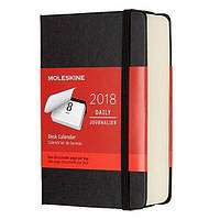 Ежедневник настольный Moleskine 2018 маленький черный DHB12CR2Y18