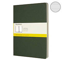 3 блокнота Moleskine Cahier больших зеленых CH021K15