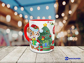 Чашка новорічна Тигренята