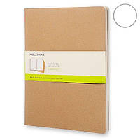 3 блокнота Moleskine Cahier больших бежевых QP433