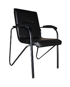 Офісний стілець для персоналу чорного кольору Samba Black