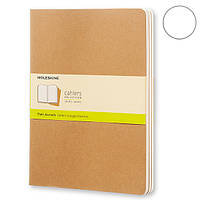 3 блокнота Moleskine Cahier больших бежевых QP423