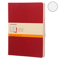 3 блокнота Moleskine Cahier больших бордо CH121