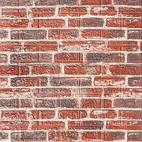 Панель стеновая самоклеющаяся Panelli 3D Екатеринославский 700х770х5 мм красный (043)