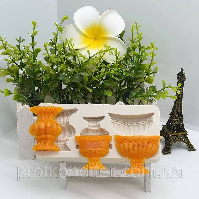 Силіконовий молд "Три Вази", фото 1