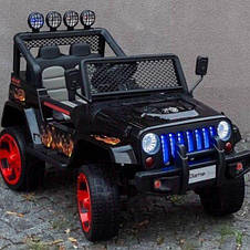 Дитячий електромобіль джип Jeep Wrangler M 3237EBLR-2-3 (MP3, SD, USB, мотори 4x45W, акум.12V7AH), фото 3