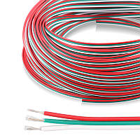 Провод (кабель плоский) 3-х жильный 3х0,32мм2 awg 22 для RGB светодиодной ленты