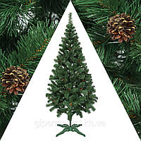 Елка 1,8 м европейская с шишками зеленая искусственная, Праздничная новогодняя елка для дома