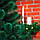 Сосна штучна зелена 2,10 м з білими кінчиків, Класична Святкова новорічна ялинка з інеєм, фото 3