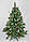 Новорічна зелена Ялина 1,8 м з білим напиленням на кінчиках з шишками та червоними ягодами, фото 8