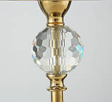 Підсвічник на високій ніжці з металу в золоті h51см, фото 3