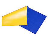 Підкладка на стіл 45*90см, шкір зам з пвх. Синій/Жовтий (гірчичний), фото 3