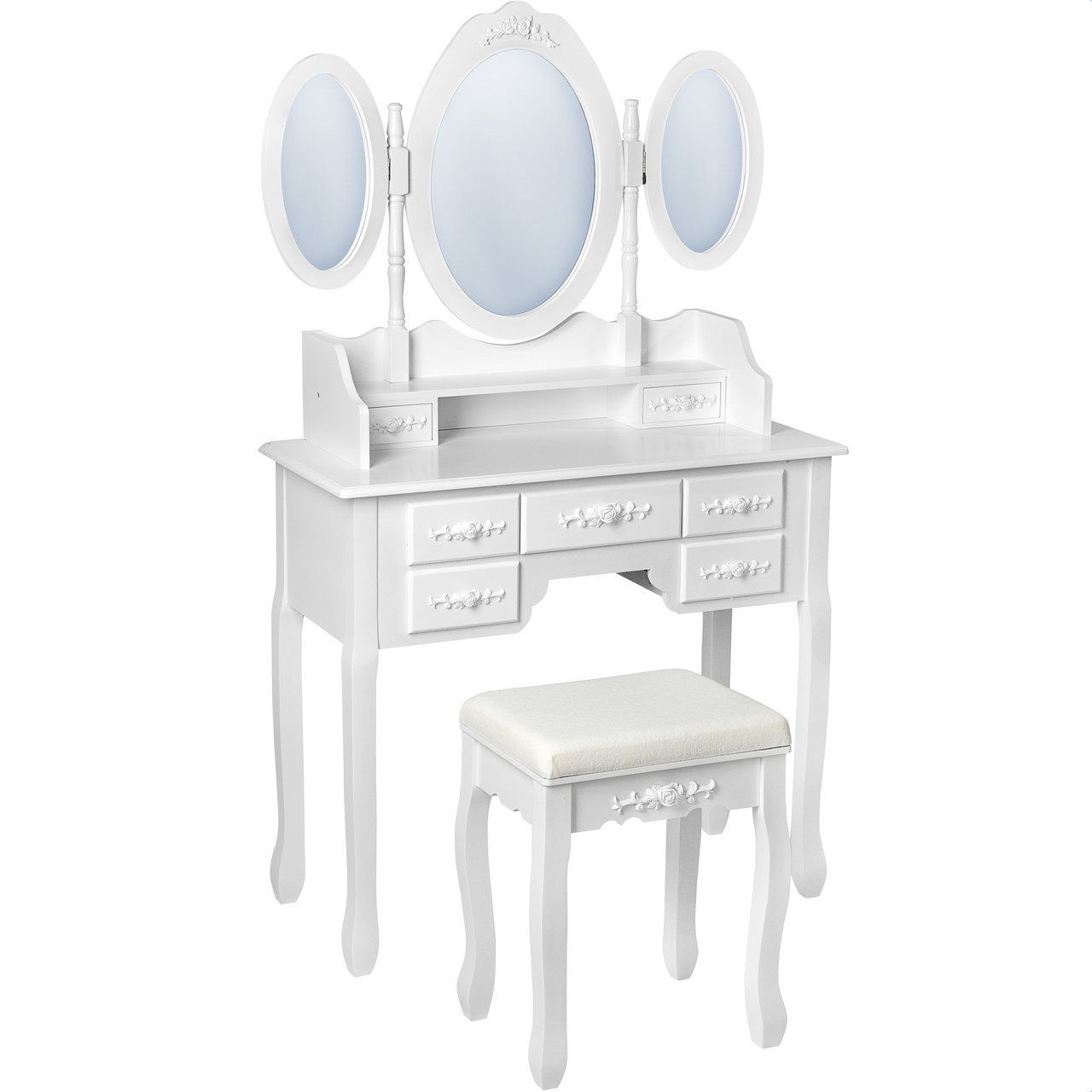 Туалетний столик білий + стілець, фото 1