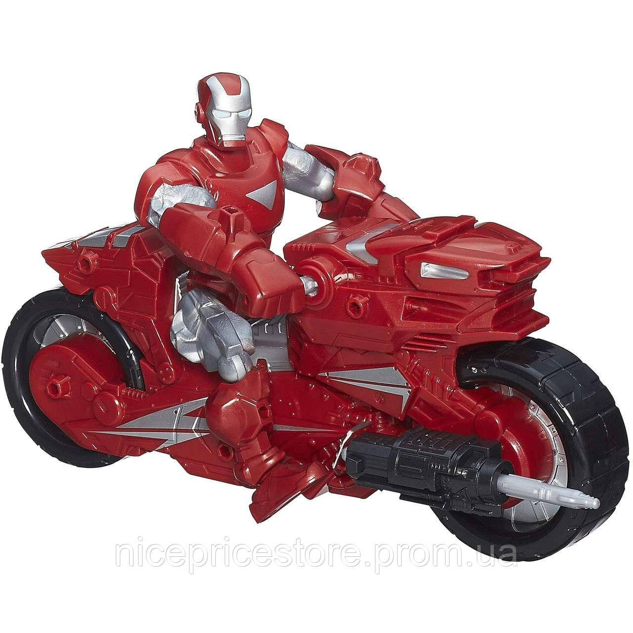 Разборная фигурка Железный человек с мотоциклом, Iron Man Hot-Shot Hot Rod,Mashers,Marvel,Hasbro SKL14-138255 - фото 5 - id-p1279138335