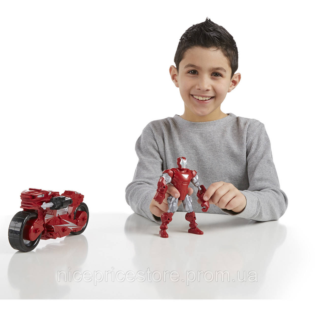 Разборная фигурка Железный человек с мотоциклом, Iron Man Hot-Shot Hot Rod,Mashers,Marvel,Hasbro SKL14-138255 - фото 7 - id-p1279138335