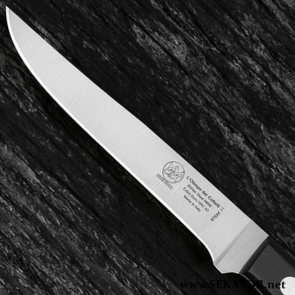 Ніж кухонний для стейку Due Buoi / Дуе Буаї, лезо 11 см, сталь N690 (Італія), фото 2