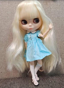 Шарнірна лялька Блайз Наомі довговолоса блондинка + 10 пар пензлів + одяг і взуття