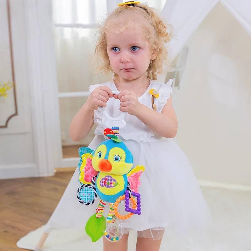 М'яка розвиваюча іграшка-підвіска С 54396 Happy Monkey Пташка, фото 1