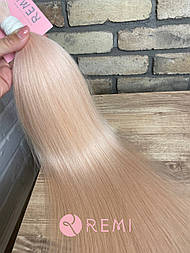 Слов'яне волосся в зрізі 40 см. Колір #25 Полуничний блонд