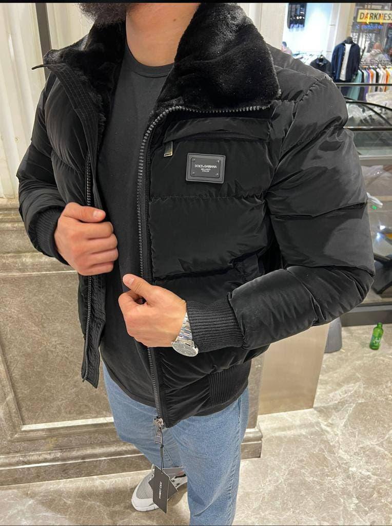 Чоловіча зимова куртка Dolce&Gabbana D10321 чорна L
