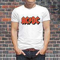 Футболка з принтом "AC/DC (Ей-сі/Ді-сі) напис з тінню" Push IT