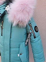 Стильне зимове пальто для дівчинки 118-124, фото 3