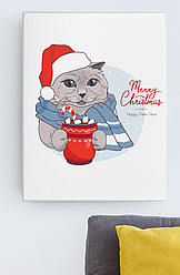 Постер на холсті Merry Christmas PO-7