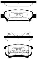 Колодки тормозные задние Mitsubishi Lancer 2003- Hi-Q SP2111