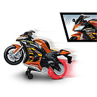 Ігровий набір мотоцикл Kawasaki Ninja ZX-10R 25 см зі світлом і звуком Toy State 33412 Помаранчевий