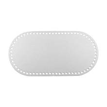 Денце овальне шкіра 15*30 см, Біле