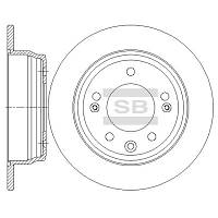 Гальмівний диск Hyundai Tucson 2010 - Hi-Q SD1081 задній
