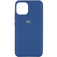 Силиконовый чехол Silicone Cover на телефон Xiaomi Mi 11 / Сяоми Ми 11 Синий