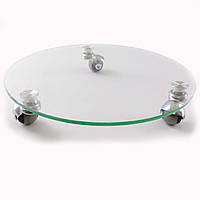 Підставка під квіти кругла ULTRA II 35 c6 (прозорий) скло