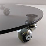 Підставка під квіти кругла ULTRA III 40 g8-10rez (сірий) скло, фото 2