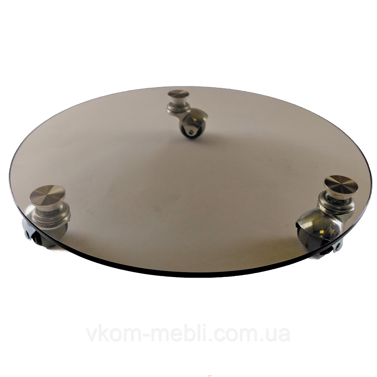 Підставка під квіти кругла ULTRA I 30 b8-10rez (бронза) скло, фото 1