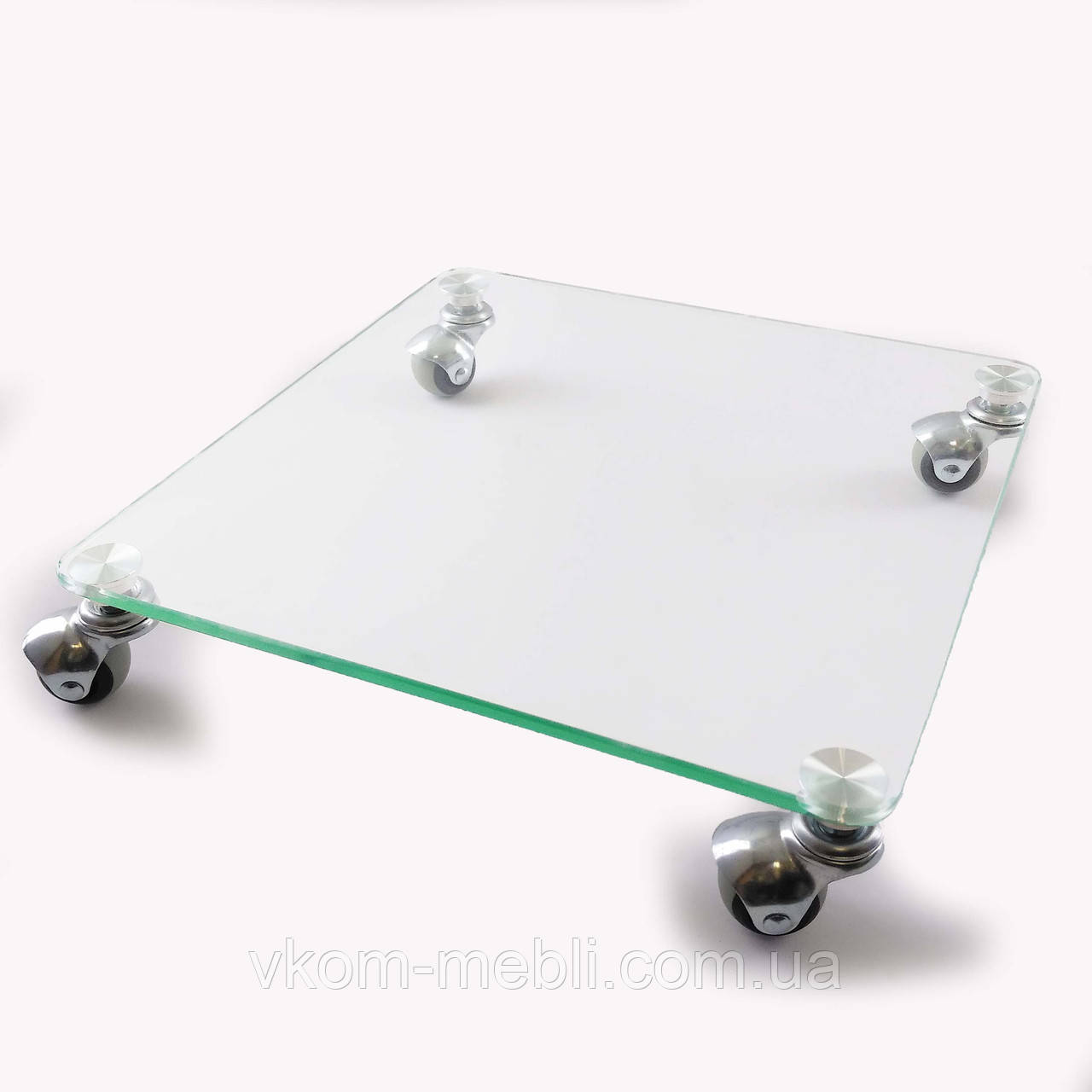 Підставка під квіти квадратна ULTRA VI Kv35 c8-10rez (прозорий) скло, фото 1