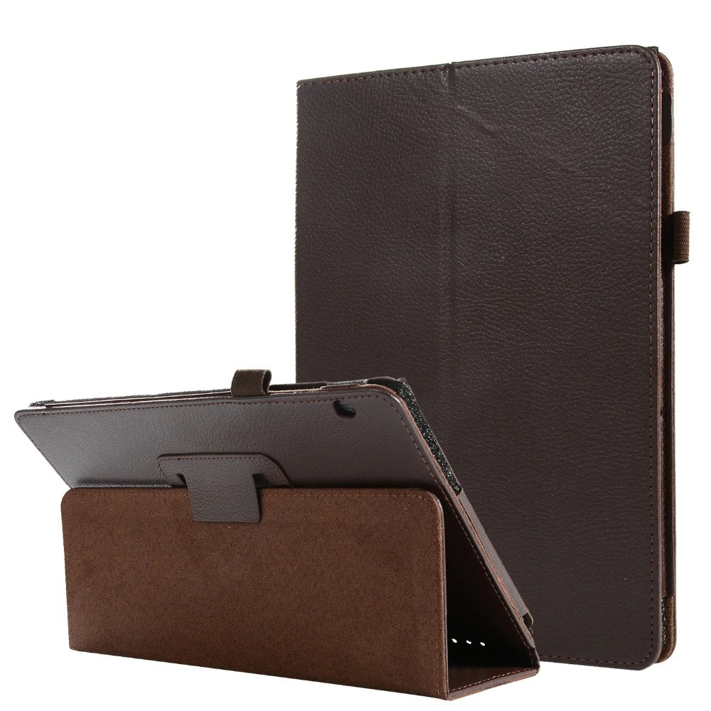 Чохол-книжка Litchi Leather Case для Huawei MediaPad T5 10.1 (Wake / Sleep) Brown