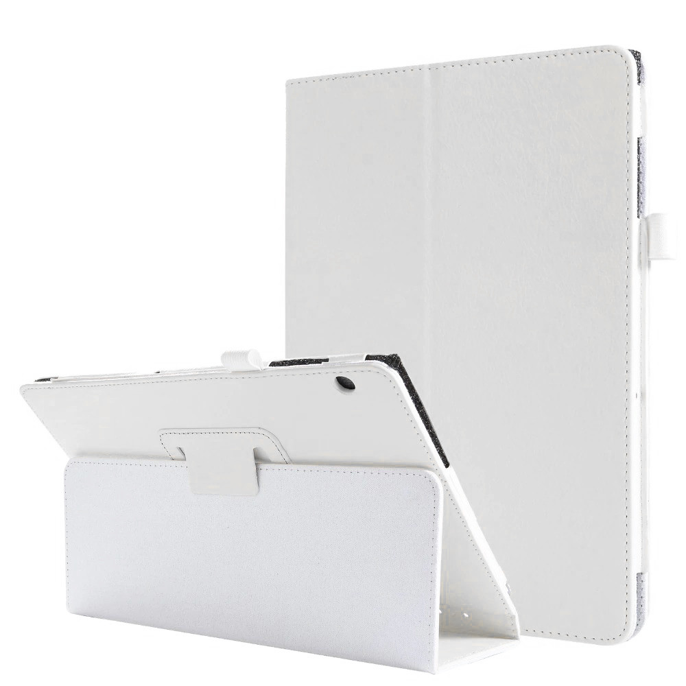 Чохол-книжка Litchi Leather Case для Huawei MediaPad T5 10.1 (Wake / Sleep) White