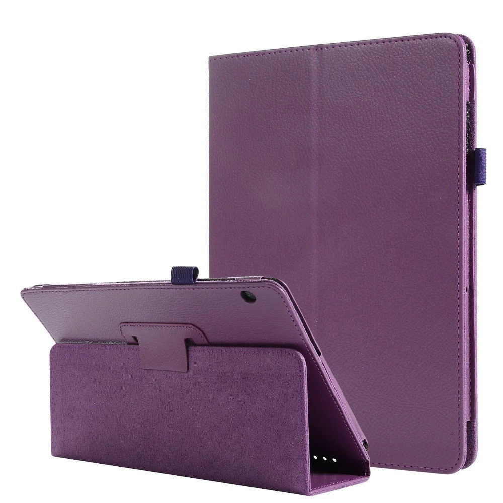 Чохол-книжка Litchi Leather Case для Huawei MediaPad T5 10.1 (Wake / Sleep) Purple