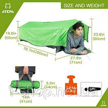 Ультралегкая палатка Atepa 3-IN-1 TENT (AT4001) GREEN, фото 3