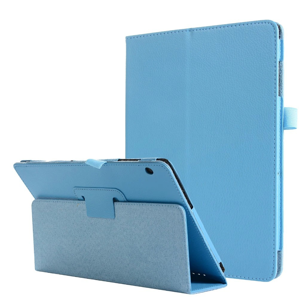 Чохол-книжка Litchi Leather Case для Huawei MediaPad T5 10.1 (Wake / Sleep) Light Blue