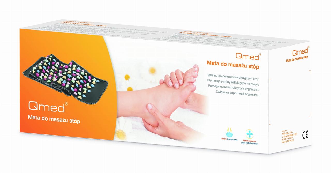 Qmed Foot Massage Mat Ортопедичний масажний килимок для ніг (ID187589095), ціна 1299