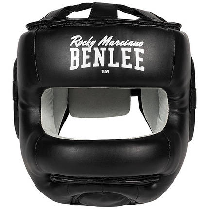 Шолом для боксу захисний боксерський шолом для змагань Benlee FACESAVER L/XL, чорний, фото 3